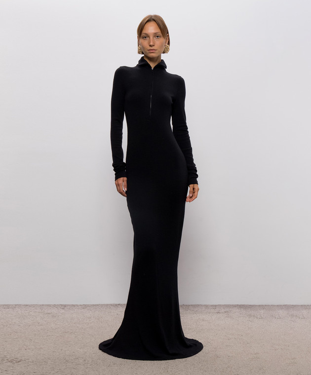 Thierry Mugler Чорна сукня з вовною COM1RO18151038 зображення 2
