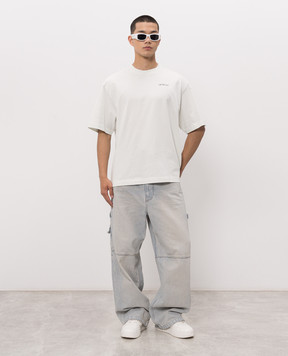 Off-White Зелена футболка Half Arrow 44MAA120S26J008