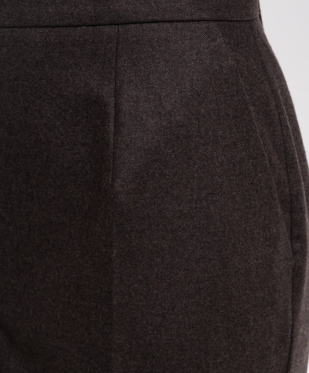 Kiton Коричневые брюки из шерсти и кашемира D60102K0105I изображение 5