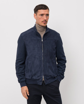 Enrico Mandelli Синя комбінована куртка 3T907A7405