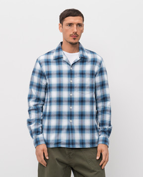 JW Anderson Синяя рубашка в клеточку SH0382PG1889