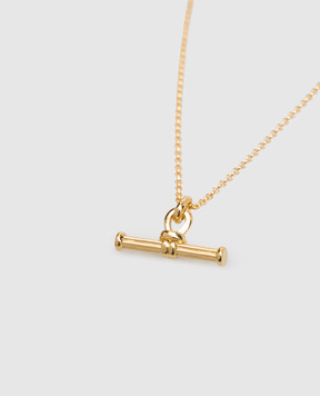 Missoma Золотая цепочка Ridge T-Bar с позолотой TBRGN1NS