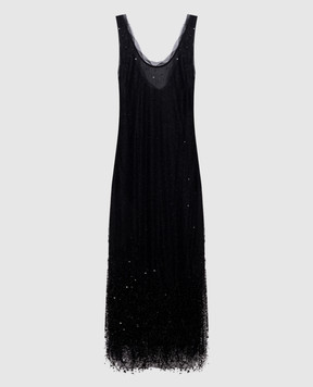 Simkhai Черное платье Irisa с пайетками и бисером 2261168CA