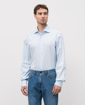 ISAIA Голубая рубашка IM10TCKM002
