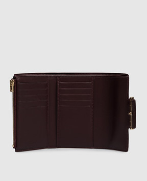 Tom Ford Бордовый кожаный портмоне AUBE с тиснением под кожу крокодила S0532LCL607P