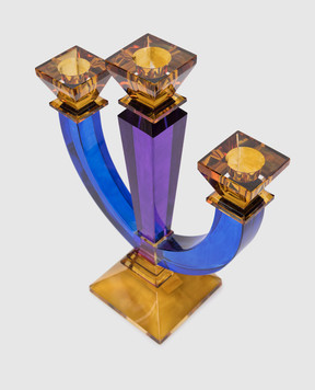 Les Ottomans Декоративний кришталевий підсвічник для трьох свічок CRC05