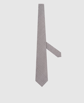 Brunello Cucinelli Серый галстук из шерсти M032P0018