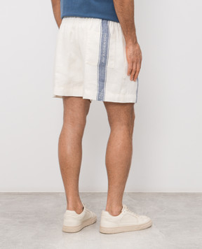 JW Anderson Білі шорти з льону SR0135PG1898