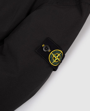 Stone Island Дитячий чорний пуховик з патчем логотипа K2S164100002S0A271012