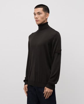 Stone Island Коричневий гольф з вовни K2S155100075S00FC