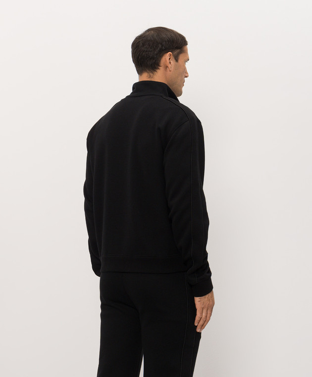 Givenchy Черная спортивная куртка с шерстью BM30N03YT8 изображение 4
