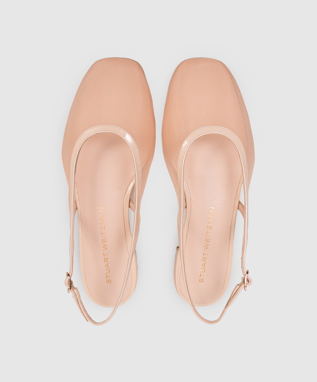 Stuart Weitzman Бежевые слингбеки Bareitall SN771 изображение 4