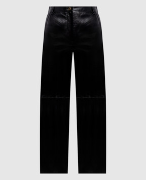 Max Mara Черные кожаные брюки LEGNO MSTLEGNO