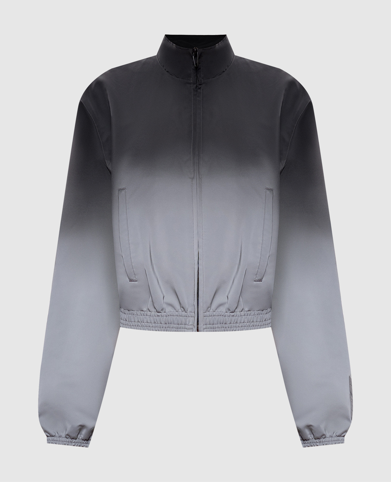 Сіра спортивна куртка Shrunken зі світловідбиваючим ефектом