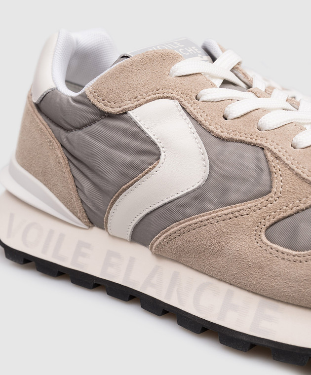 Voile Blanche Бежевые комбинированные кроссовки Paris Race 0012018546014D48 изображение 5