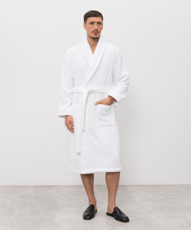 Hamam Белый махровый халат Raya RAYABATHROBE изображение 3