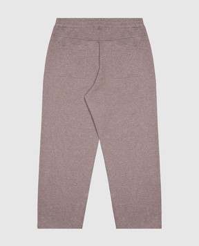 Brunello Cucinelli Детские спортивные штаны с люрексом BD983E668A