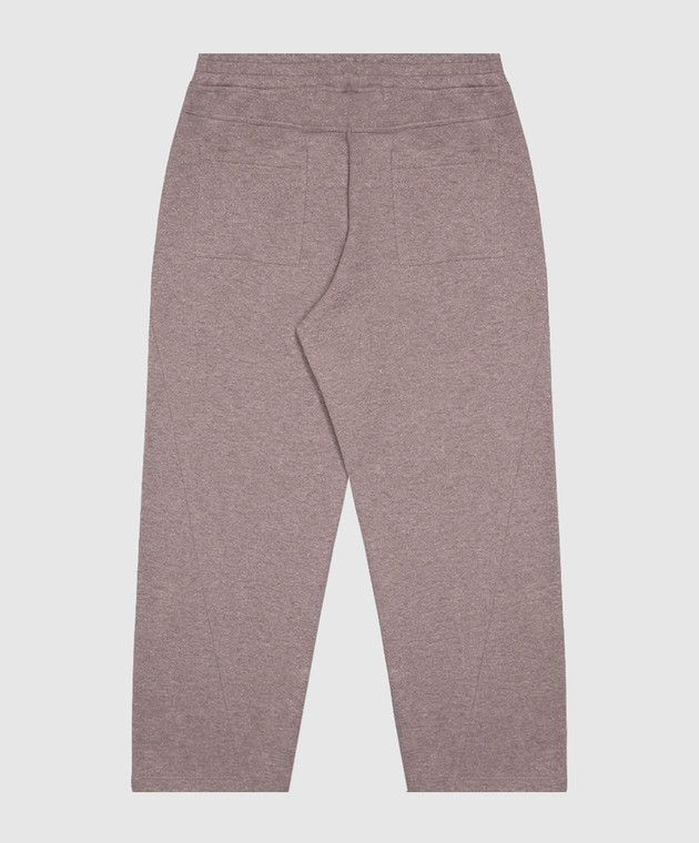 Brunello Cucinelli Детские спортивные штаны с люрексом BD983E668C изображение 2