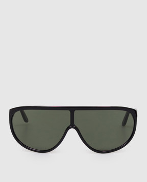 Toteme Чорні сонцезахисні окуляри Shield Aviator 263WAE0011EC0001