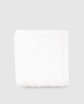L'Appartement Білий махровий рушник Texture 30х40 TEXTURECOTTONWASHCLOTH