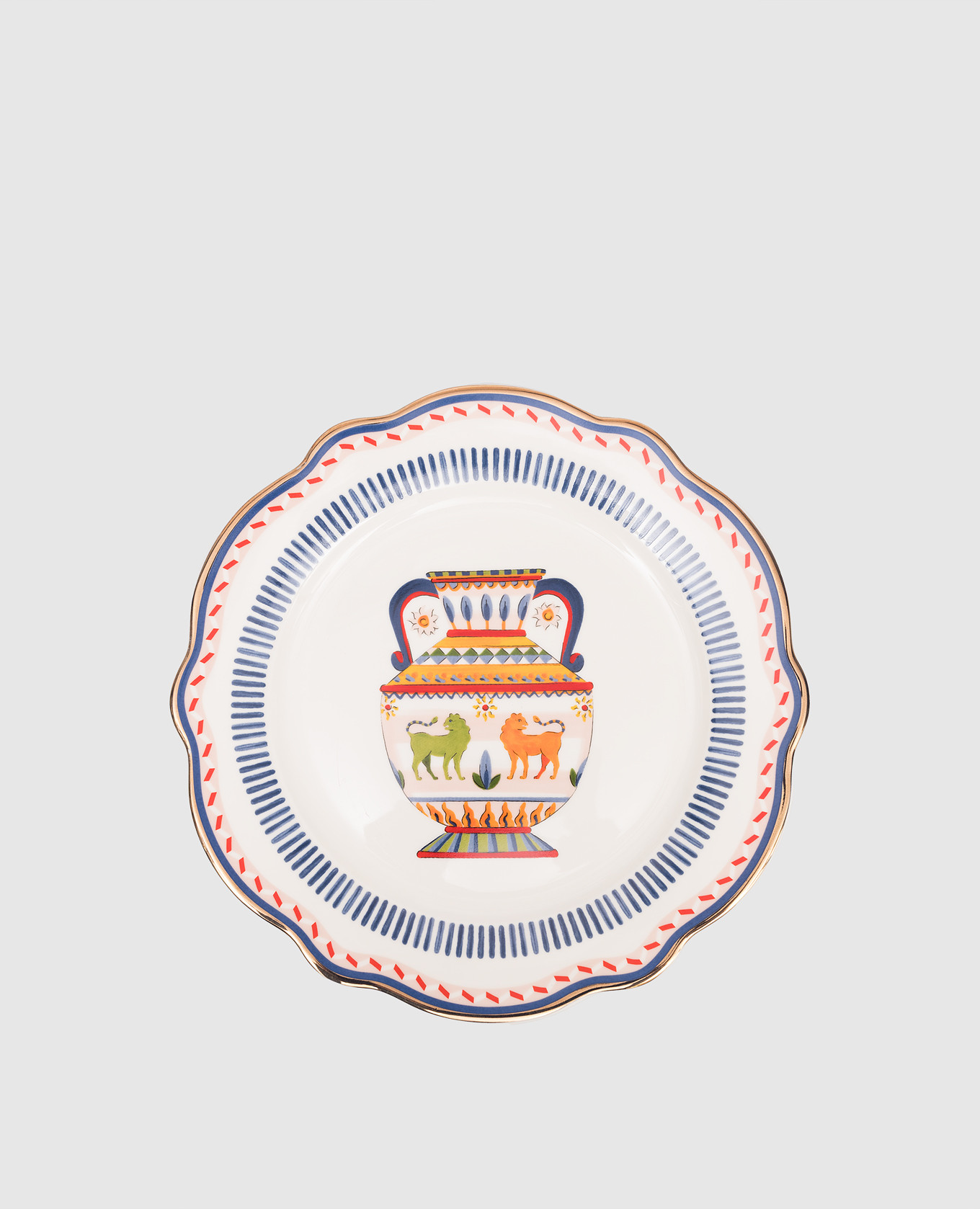 

Белая фарфоровая тарелка для фруктов Amhora, Белый, Посуда