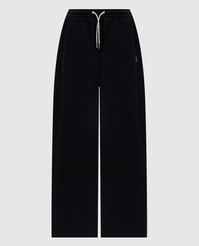 Alexander Wang Черные спортивные брюки с кристаллами 1CC2264040