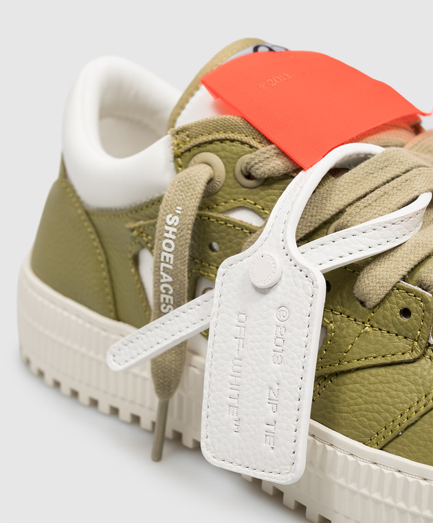 Off-White Комбіновані кросівки Court 3.0 кольору хакі OF05759310 зображення 5