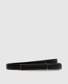Tom Ford Черный кожаный ремень WB328LGO074P