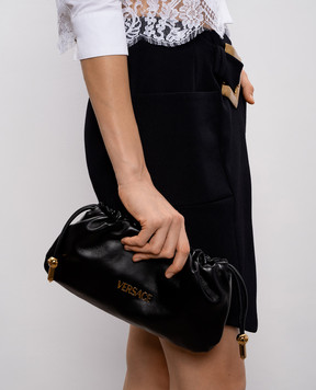 Versace Чорна шкіряна сумка-кісет Tag 10216991A13171