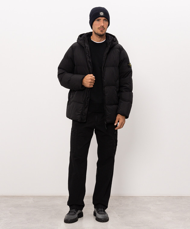 Stone Island Чорний світшот з патчем логотипа L2S156100008S0051 зображення 2
