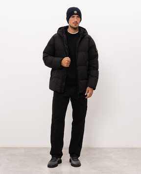 Stone Island Черный свитшот с патчем логотипа L2S156100008S0051