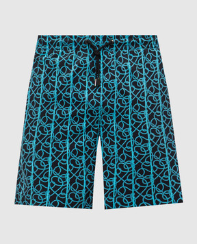 Stefano Ricci Чорні шорти для плавання M6B6200070B65405