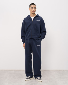 Sporty & Rich Синий спортивный костюм с вышивкой логотипа ST09476269BL106PA07176