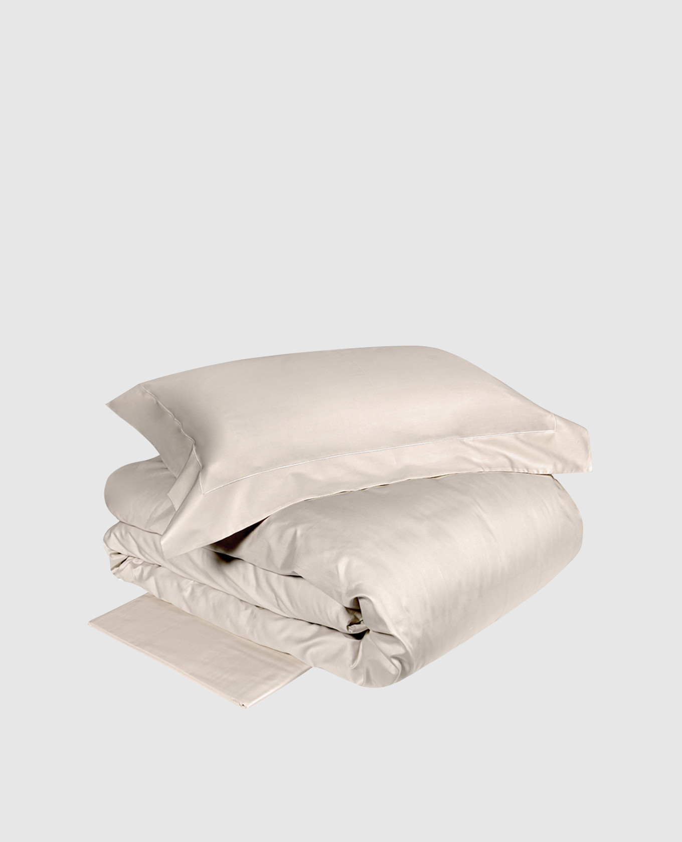 

Бежевый комплект постельного белья VELASCA с вышивкой, Постельное белье