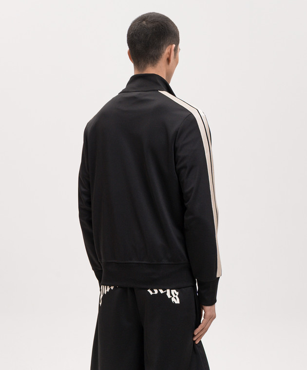 Palm Angels Чорна спортивна куртка з вишивкою логотипа PMBD058S26FAB001 зображення 4