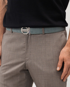 Stefano Ricci Зеленый замшевый ремень с логотипом N381SDC554P