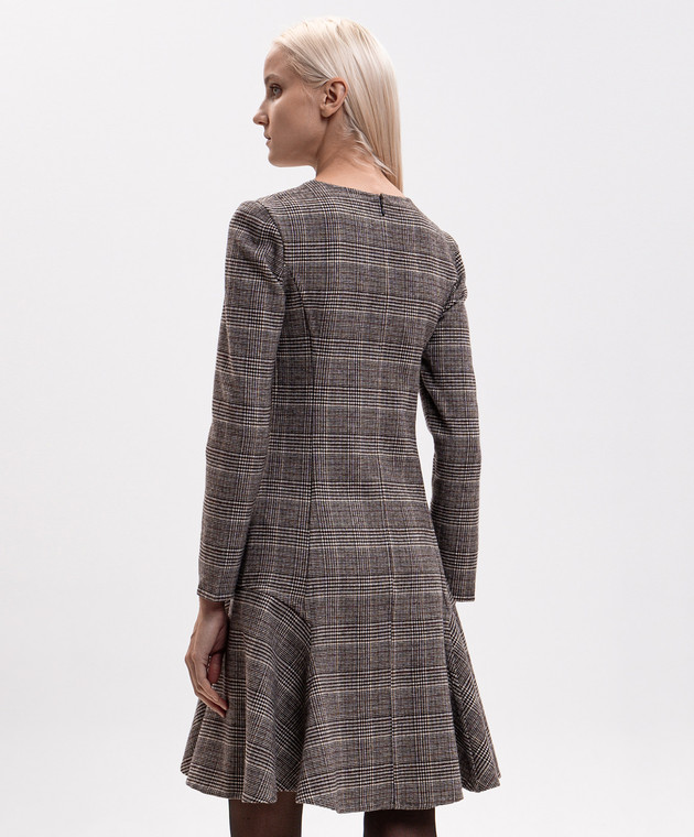 Ermanno Scervino Платье из шерсти в клеточку D492Q362ZHY изображение 4
