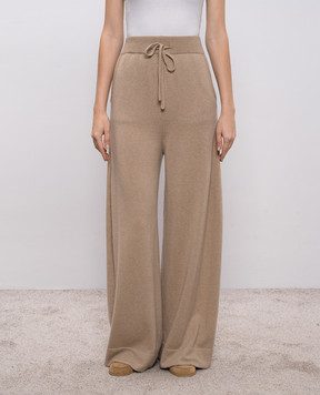 Demiur Бежевые брюки из кашемира CASH422