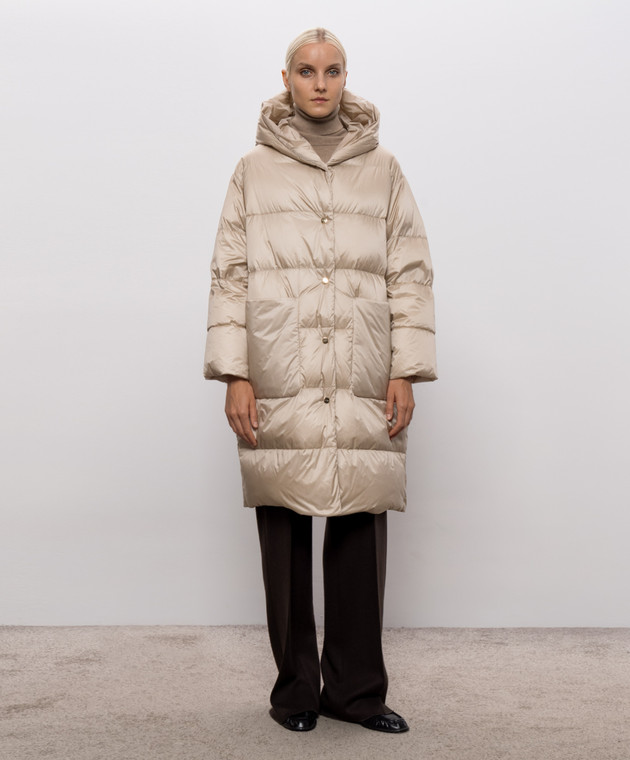 Max Mara Бежевый пуховик VELIERO MTCVELIERO изображение 3