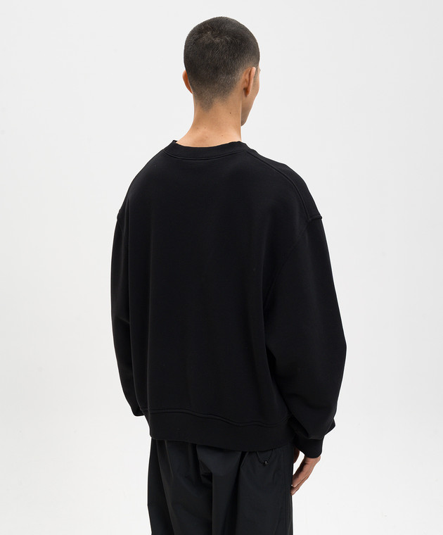 Palm Angels Чорний світшот з нашивкою Bear PMBA08HS26FLE009 зображення 4