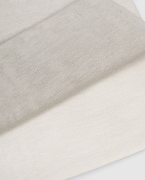 MooRER Сіра хустка з шовком MURRAYFCS