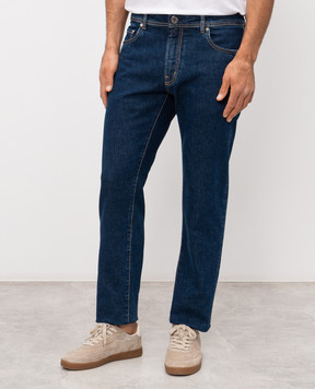 Peserico Сині джинси з патчем логотипа R54718L85Q04291