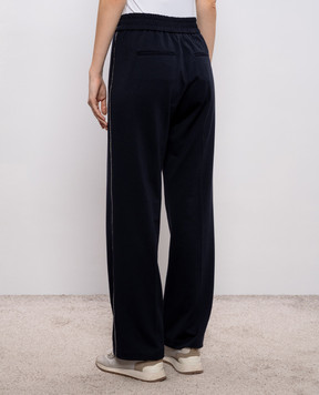 Peserico Сині штани з ланцюжком моніль A04968J006906