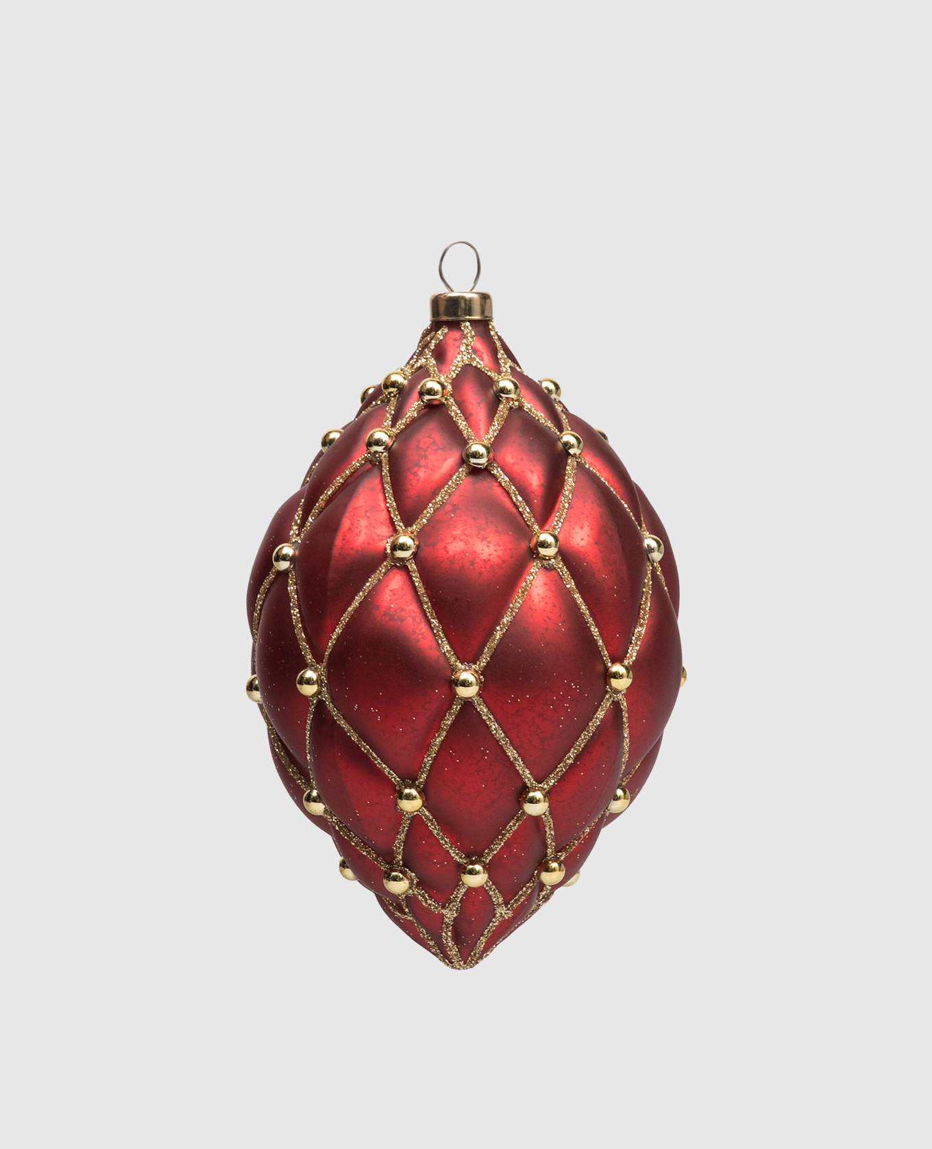 

Красная ёлочная игрушка Quilting spindle, Красный, Елочные украшения