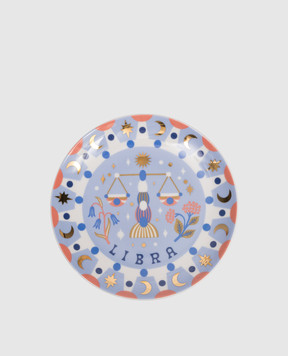 Bitossi Home Блакитна порцелянова тарілка для закусок Libra AST00001