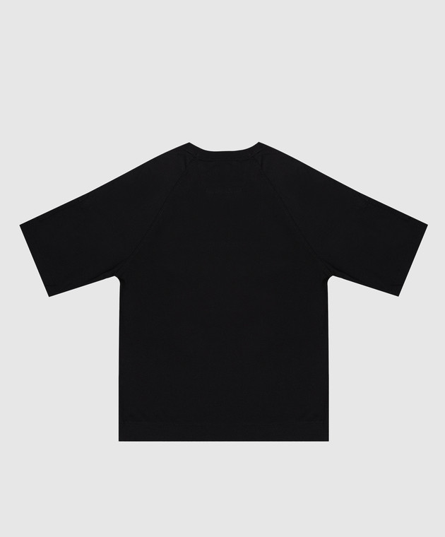 C.P. Company Дтяча чорна футболка з патчем логотипа CMM00RLAA1748 зображення 2
