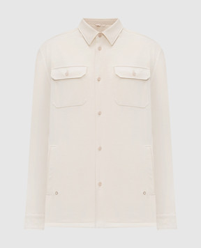 Stefano Ricci Бежева сорочка з вовни MDJ61001205650