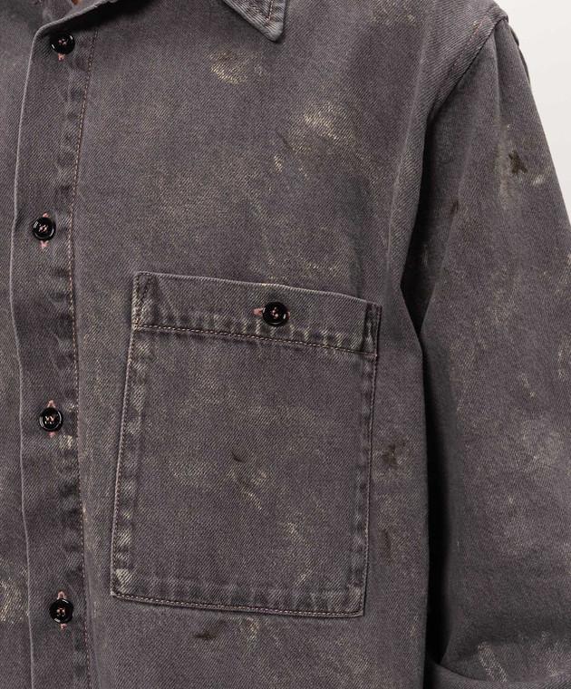 Maison Margiela MM6 Серая рубашка SH2DT0055M30064 изображение 5