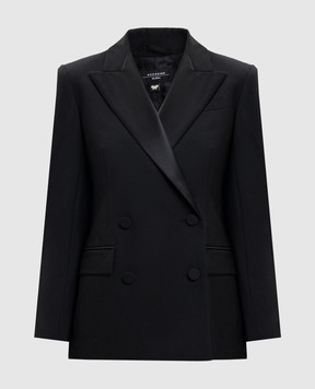 Max Mara Weekend Черный двубортный жакет BRIGIDA из шерсти BRIGIDA1234