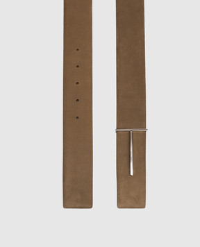 Tom Ford Коричневый ремень из нубука TB331LCL504S